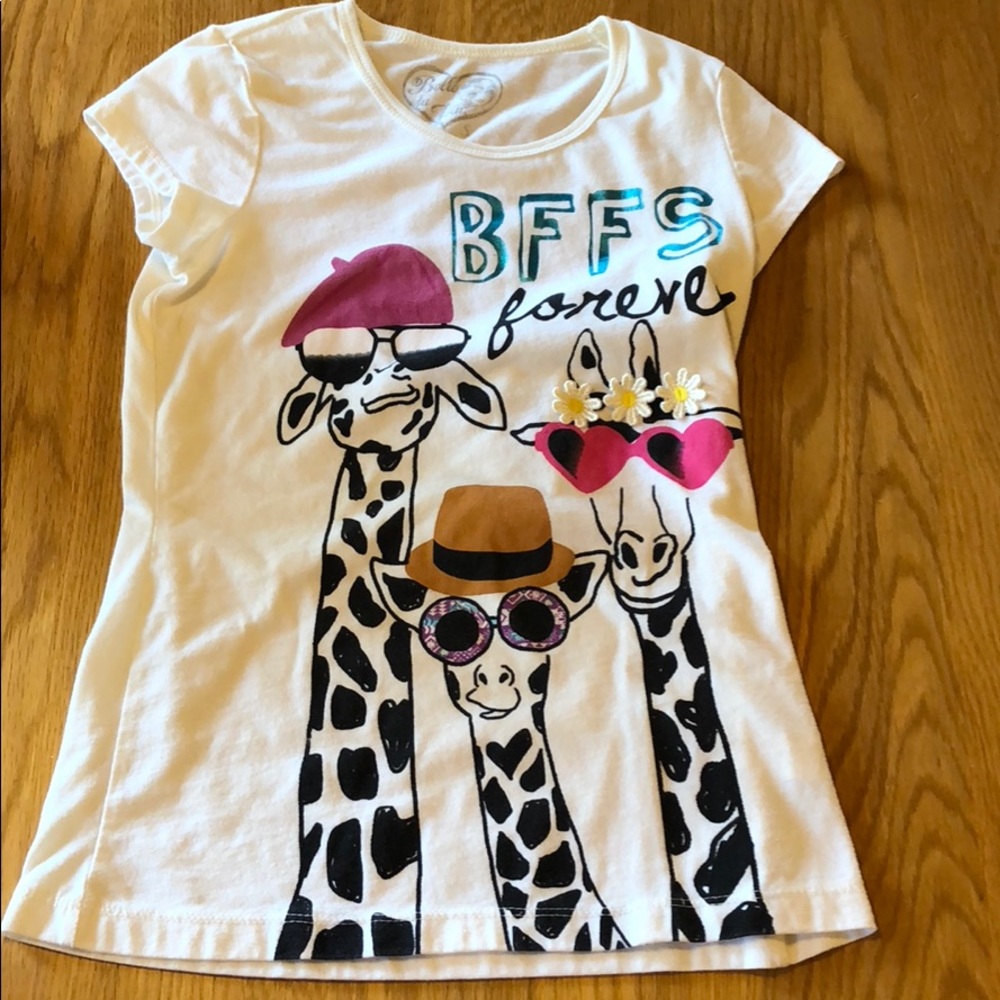 Girls Giraffe Tee S